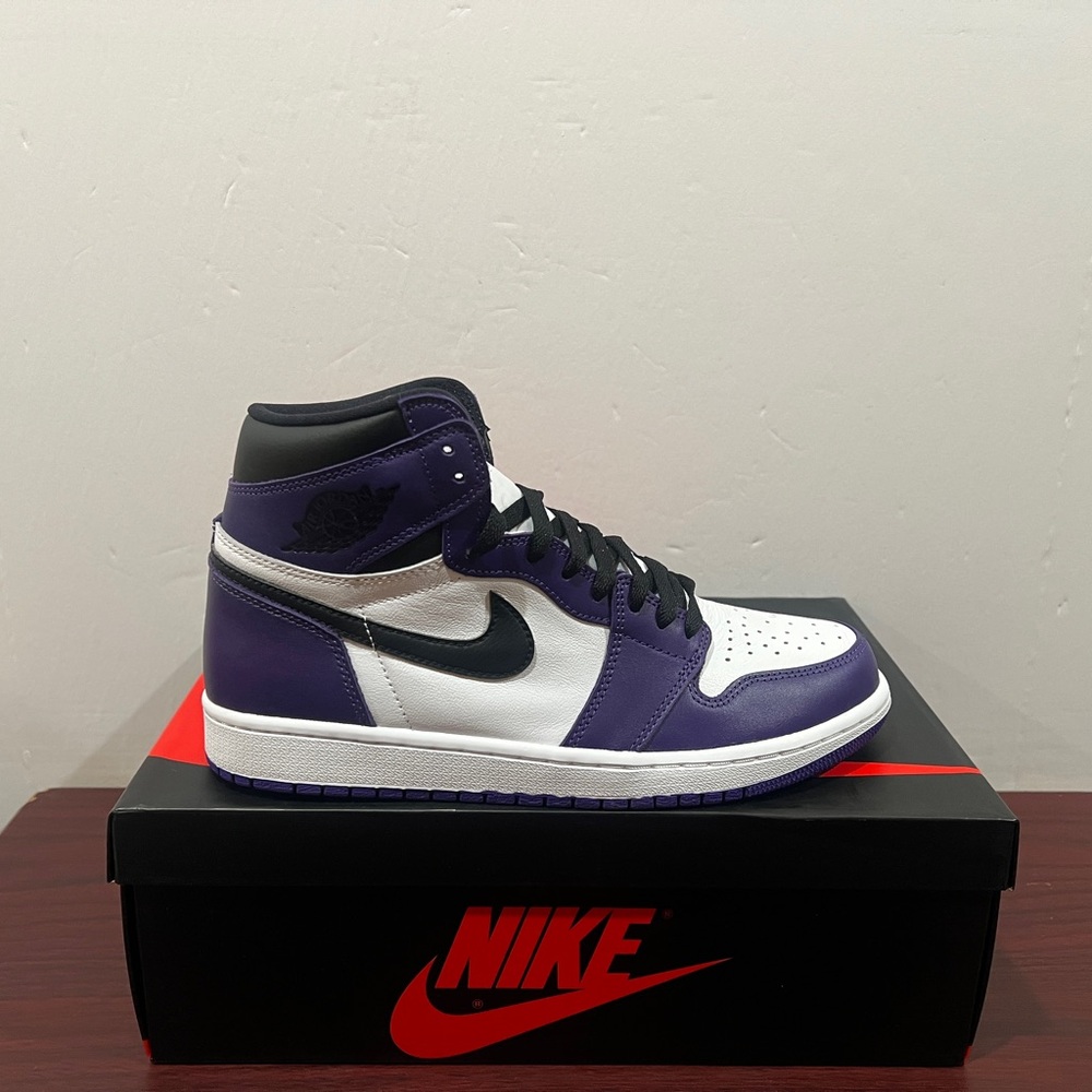 Air Jordan 1 Retro High OG, 555088-500, Court Purple